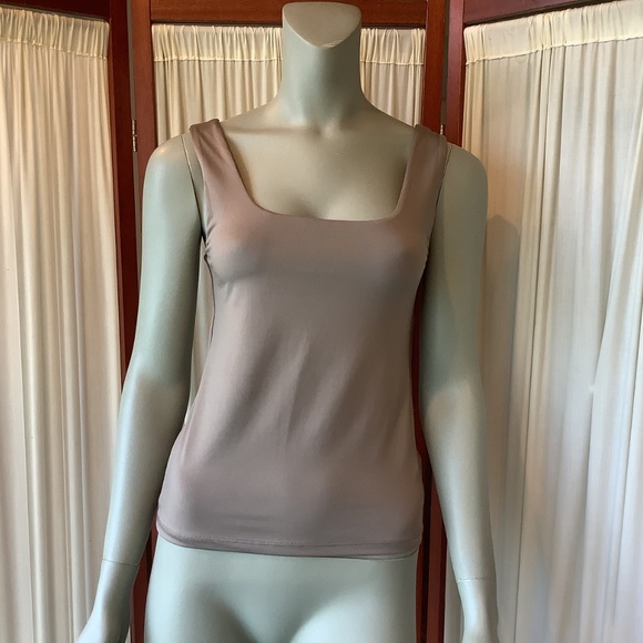 H&M Women’s Tank Top Tan/Taupe Size Medium - Picture 2 of 7